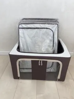 新品未使用　窓付き収納ボックス7個セット　衣装ケース