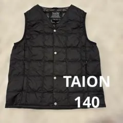 TAION インナーダウンベスト ブラック 140