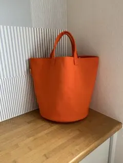 【ハンドメイド】帆布バケツトートバッグM＊キャロット