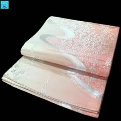 【美品】六通柄袋帯　有職文様　銀糸　振袖　黒留袖　色留袖　訪問着　フォーマル