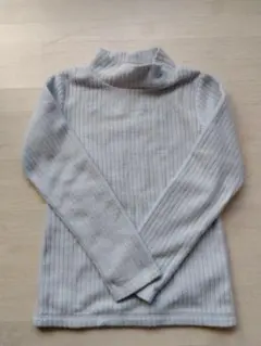 ハイネック カットソー ライトブルー