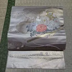 名古屋帯 洒落帯 高級 ♢ 正絹 亀甲柄 花柄 草花 R427 - メルカリ