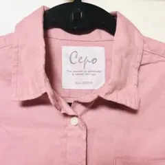 cepo craft★試着のみ★綿100%くすみピンクシャツ ehka cepoのサムネイル