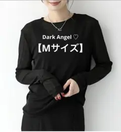 Dark Angel シアートップス　クルーネック長袖Tシャツ ブラック　Mのサムネイル