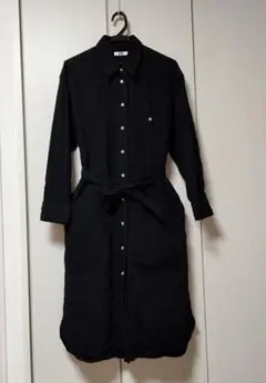 UNIQLO ブラック シャツワンピース Sサイズ
