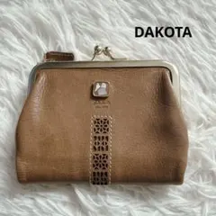 ダコタ Dakota コッチャ ニつ折り財布 がま口 レザーブラウン シェルのサムネイル