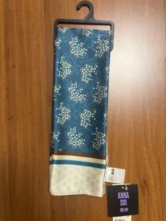 【タグ付ほぼ新品】ユニクロ×ANNA SUI 緑 花柄スカーフ