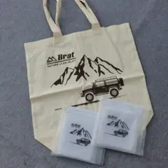 Brat エコバッグ　&　冷感タオル　二枚セット