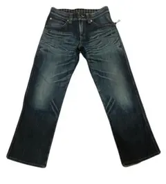 EDWIN ダークブルー ストレートデニム