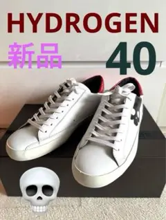 【新品】HYDROGEN ハイドロゲン メンズ スニーカー 40 ホワイト 靴