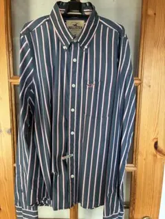 ホリスター　長袖シャツ　ストライプ M