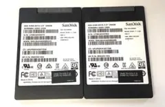 ②-WA171 SanDisk SATA 256GB 2.5インチ SSD 2点