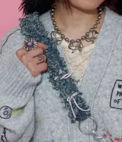 ciaopanic 【ミープラスミー】デニムリボンスマホストラップ