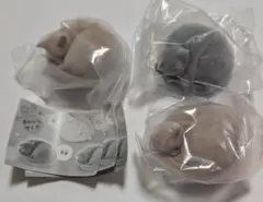 あんもにゃいと２ （黒猫１個・茶猫２個）ころんと手のひらサイズ 猫 ３個セット