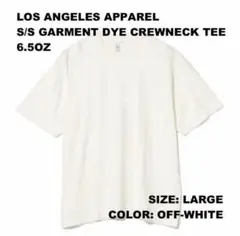 LA Apparel ロサンゼルスアパレル Tシャツ Lサイズ オフホワイトのサムネイル