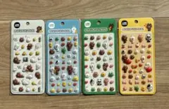 ラインフレンズ LINE FRIENDS ぷくぷくシール 4種セット②