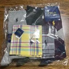 ポロ ラルフローレン 靴下 ハンカチ セット