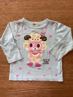 ホットビスケッツ水色Tシャツ 80