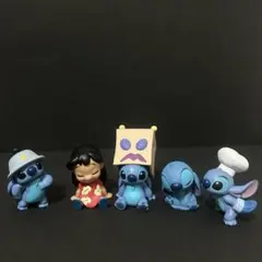 スティッチ リロ　カプセルトイ　フィギュア　5体セット