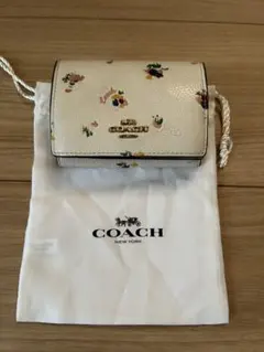 COACH 花柄 三つ折財布