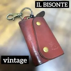 【ヴィンテージ】ILBISONTE（イルビゾンテ）　赤　キーケース
