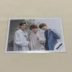 【164】SnowMan 公式写真1枚 阿部亮平 目黒蓮 渡辺翔太 ポートレート