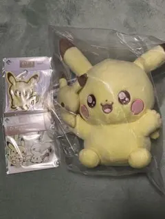 【新品】一番くじ　ポケピース　ピカチュウセット
