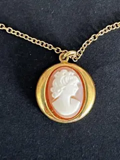 カメオペンダント ネックレス ゴールド