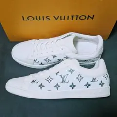ルイヴィトン スニーカー ルクセンブルグ・ライン 虹色モノグラム 白26.5cm
