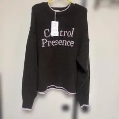 ロゴニット ブラウンM