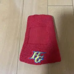HGロゴ刺繍入りリストバンド 赤