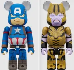 【2体セット】BE@RBRICK キャプテンアメリカ サノス ベアブリック