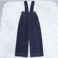 COHINA ハイウエスト　コットン　デニム　サロペット　XS