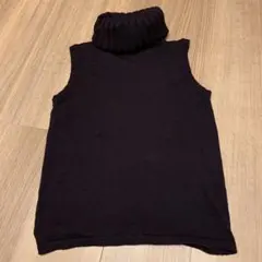 シスレーSISLEY ニット　ノースリーブ タートルネック トップス