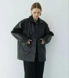 LAPEAUDEGEM エコレザージャケット 2025年最新】la peau de gem. レザージャケット・ライダースの