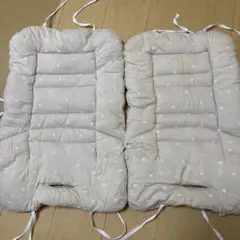 PUPPAPUPO ハイチェアクッション　ワイド　チェリー×グレージュのサムネイル