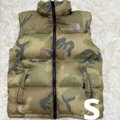 ザノースフェイス　ヌプシ　ダウンベスト　センターロゴ　ND01587 S