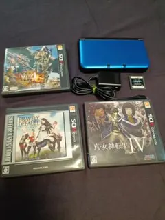 Nintendo 3DS LL ニンテンドー ブルー 本体 + ゲームソフト4本