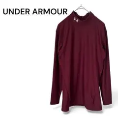 UNDER ARMOUR アンダーアーマー 長袖スポーツトップス えんじ　M相当