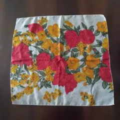 花柄　シフォン　スカーフ