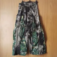 リアルツリー　リメイクデニムパンツ　ワイドパンツ