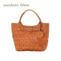 zucchero filato 本革　メッシュバッグ　トートバック　ブラウン