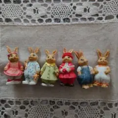 Mini Lovely Bunny 置物 6種類セット