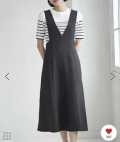 ROPÉ PICNIC 深めVネックジャンパースカート