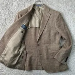 POLO RALPH LAUREN 麻リネン 絹 ヘリンボーン テーラードAB5