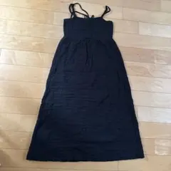 【新品未使用】GU ブラック キャミワンピース S