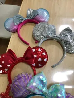 美品 ディズニー カチューシャ７点セット