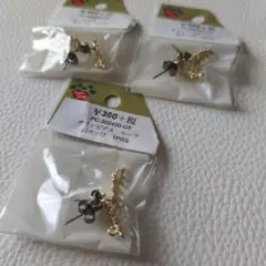 Parts Club チタンピアス リーフ 3点セット