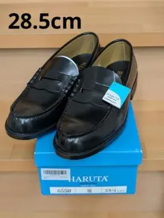 HARUTA 6550 ブラック ローファー 28.5cm EEE【新品】希少