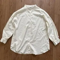 INGNI ブラウス　シャツ　ホワイト　セレモニー　長袖　タック　ボリューム袖